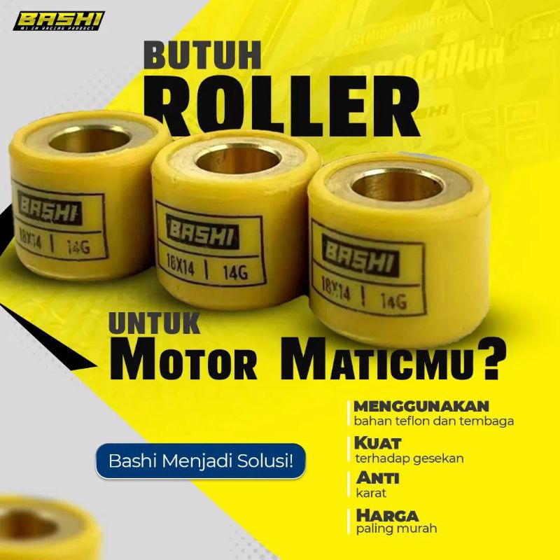 ROLLER TEVLON BASHI GENIO VARIO125/150/160 BEAT DELUXE PCX 150/160 ADV SCOOPY 2021 BEAT STREET 2020 BEAT LED