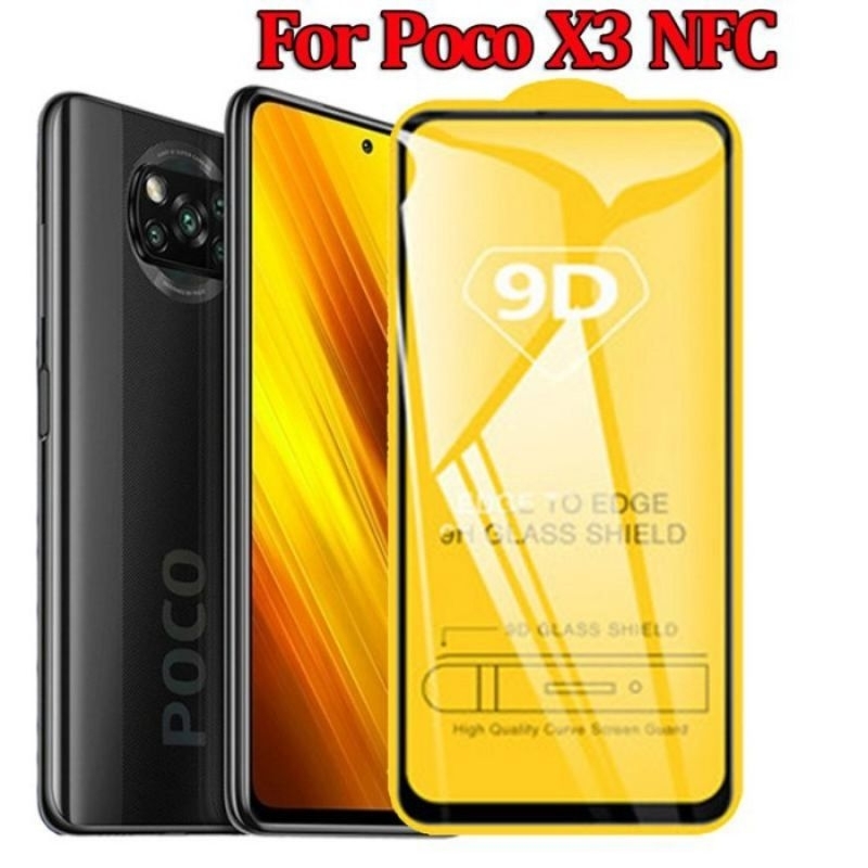 Tempered Glass Kaca Full Layar Poco X3 Nfc Poco X3 Pro