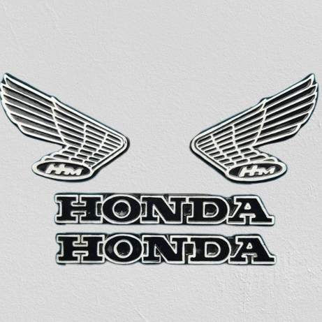 Emblem Honda GL Glatik Sayap Set Kanan Kiri Logo Honda Sayap