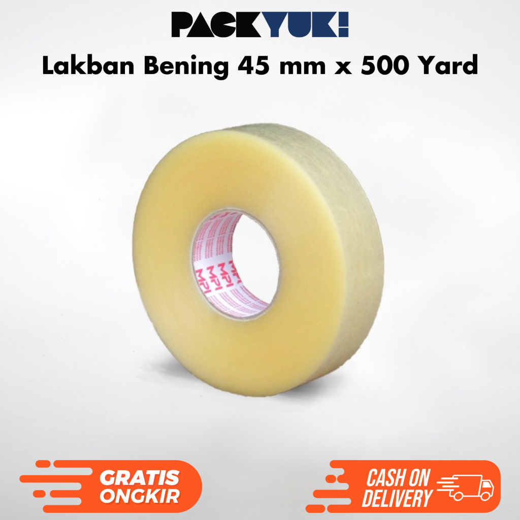 

Lakban Bening 45 mm x 500 yard