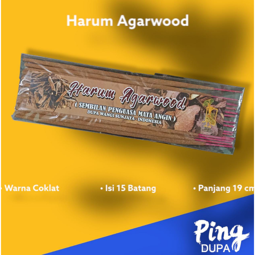 Dupa Hio Gaharu Agarwood Mini Cap 2 Menjangan Kualitas Celup Isi 15 Batang