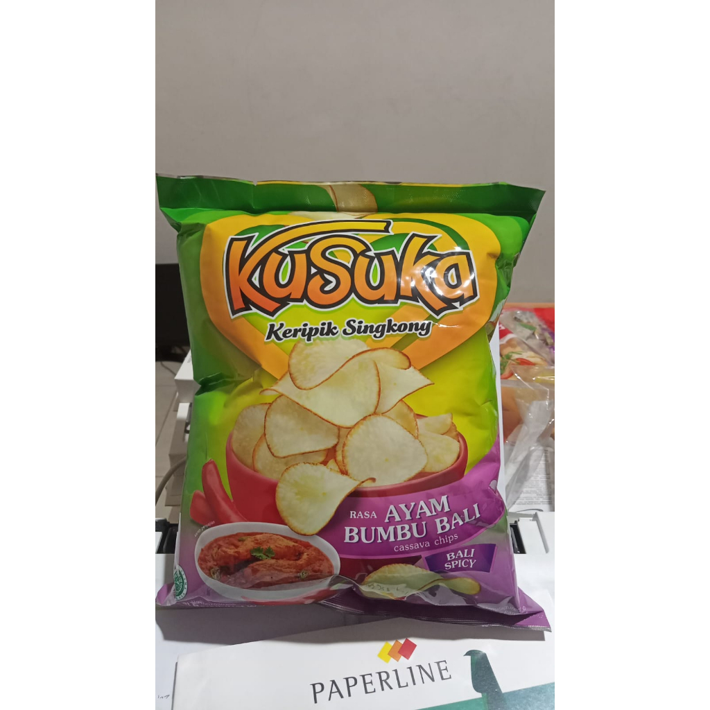 Kusuka Keripik Singkong Ayam Bumbu Bali /Cassava Chips Bumbu Bali 180g