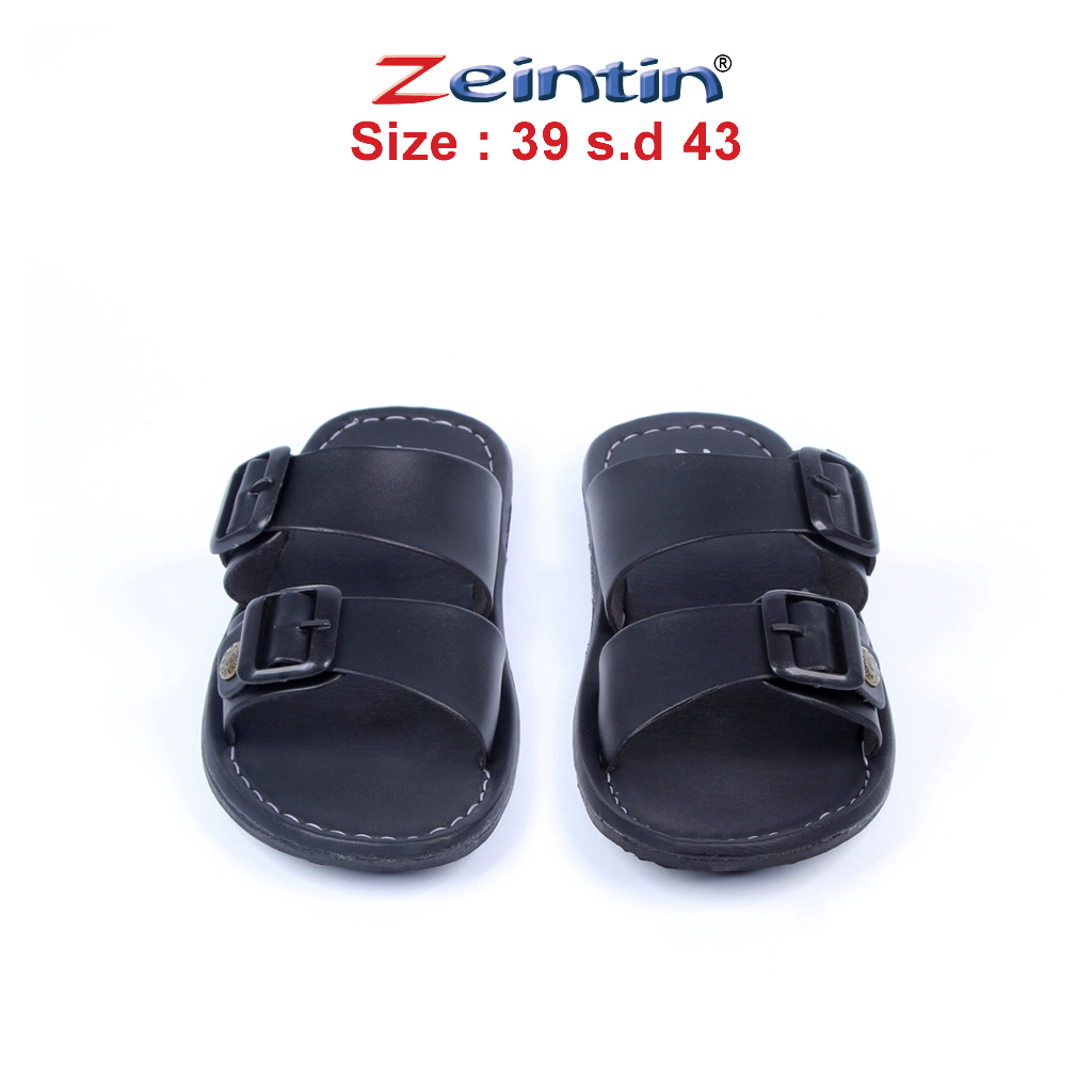 Zeintin - Sandal Pria Bahan Kulit Sintetis Sedal Laki Laki Lentur Hand Made Original Zeintin ST