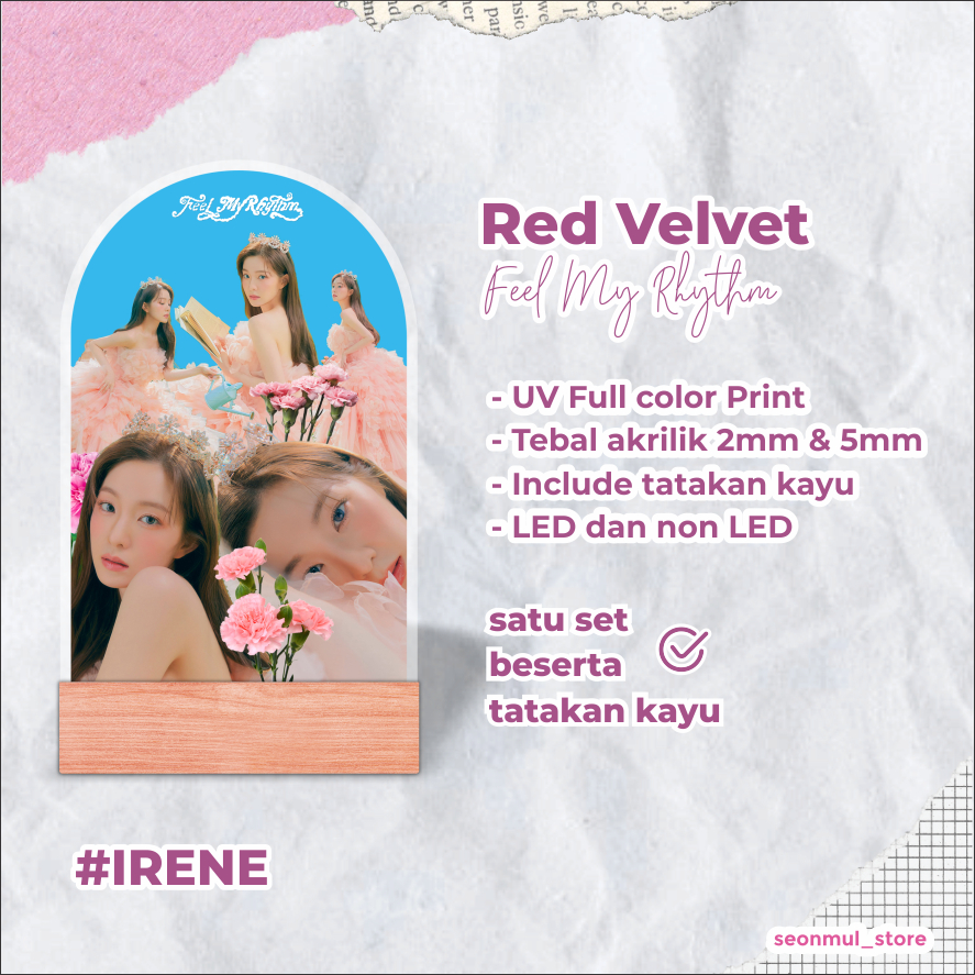 [READY STOCK] LAMPU TIDUR RED VELVET / LED LAMP AKRILIK KPOP FEEL MY RHYTHM / RV THE REVE FESTIVAL 2022