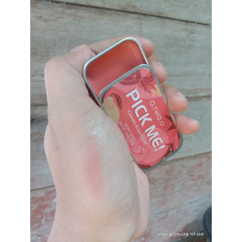 READY 0O.TWO.O 3 In 1 Clay Lipstick&Blush&Eyeshadow Waterproof Lipstick