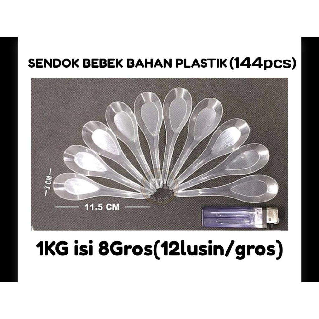 SENDOK BEBEK BAHAN PLASTIK 1KG ISI 12LUSIN