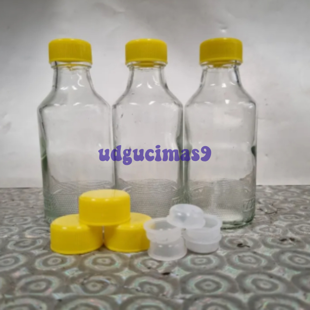 Botol Kaca 150ml Botol Bekas UC 1000 Botol Kaca 150ml + Tutup Plastik Murah