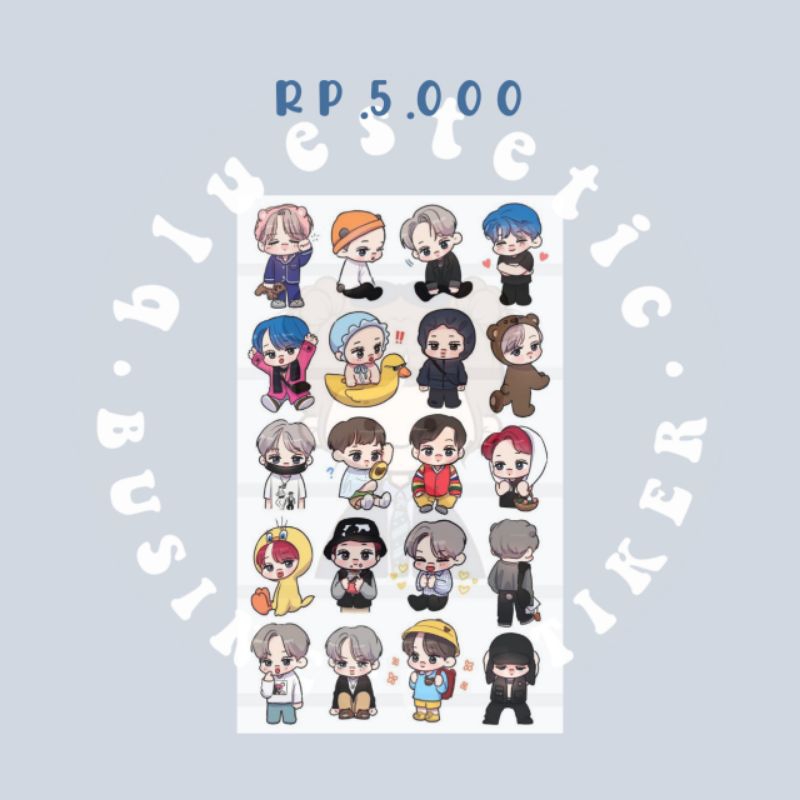 

STIKER anime lucu aesthetic | isi 20/pcs