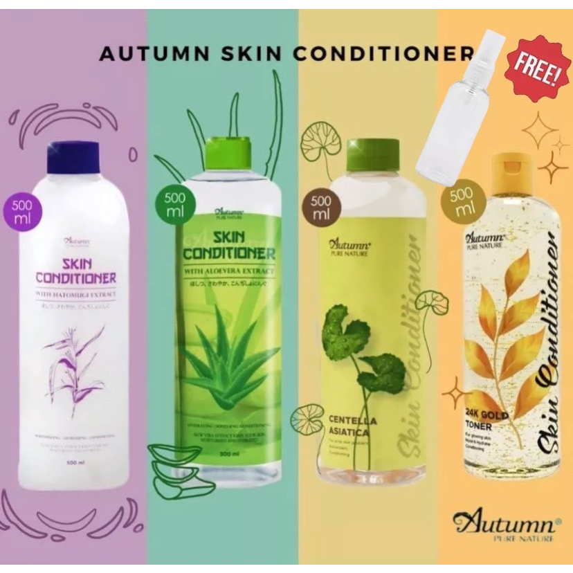 Autumn Skin Conditioner With Hatomugi Extract 500 ml Free Botol Spray (ASC)
