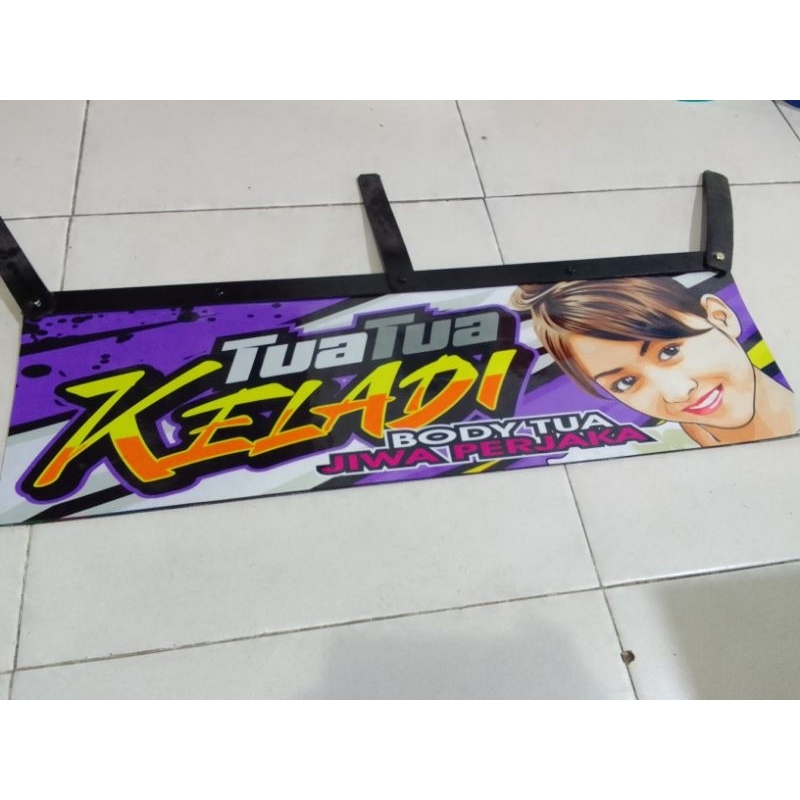 KARPET PENAHAN LUMPUR KEPET EBEK KARET LUMPUR DAN STICKER UKURAN BUS TREVEL ELF TRUCK L300 NEW CARRY