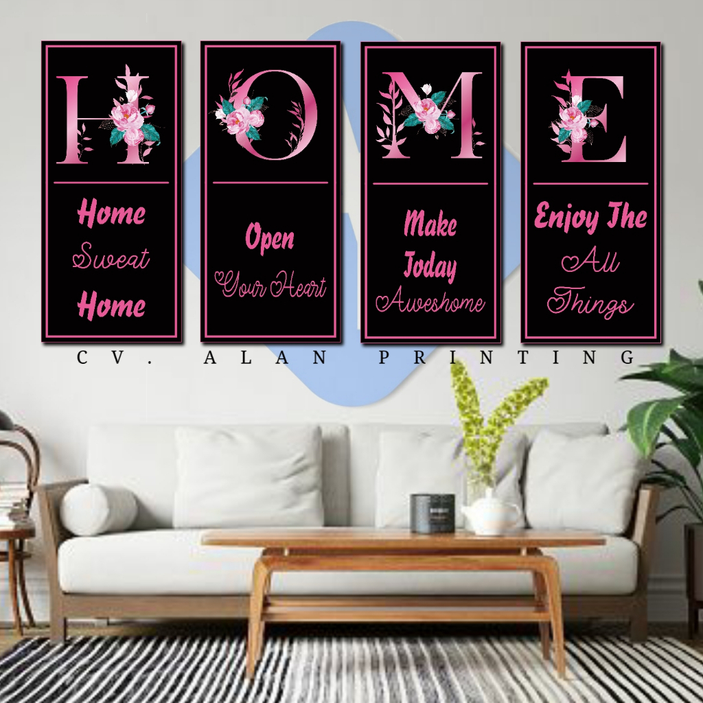 HIASAN DINDING 1SET HOME DECOR PAJANGAN KAMAR KODE HM 5 ads