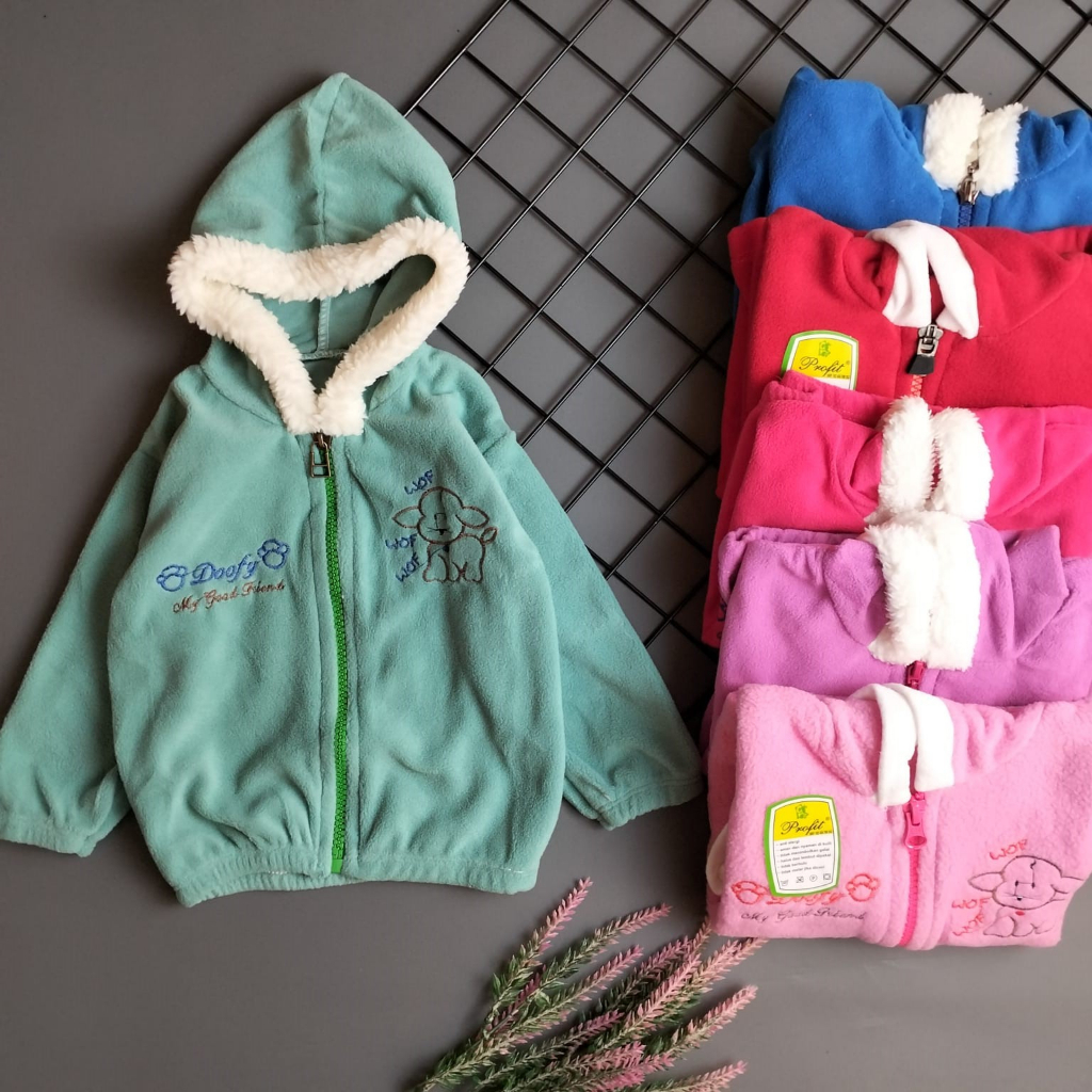 Jaket anak bayi lembut 2-10 bulan