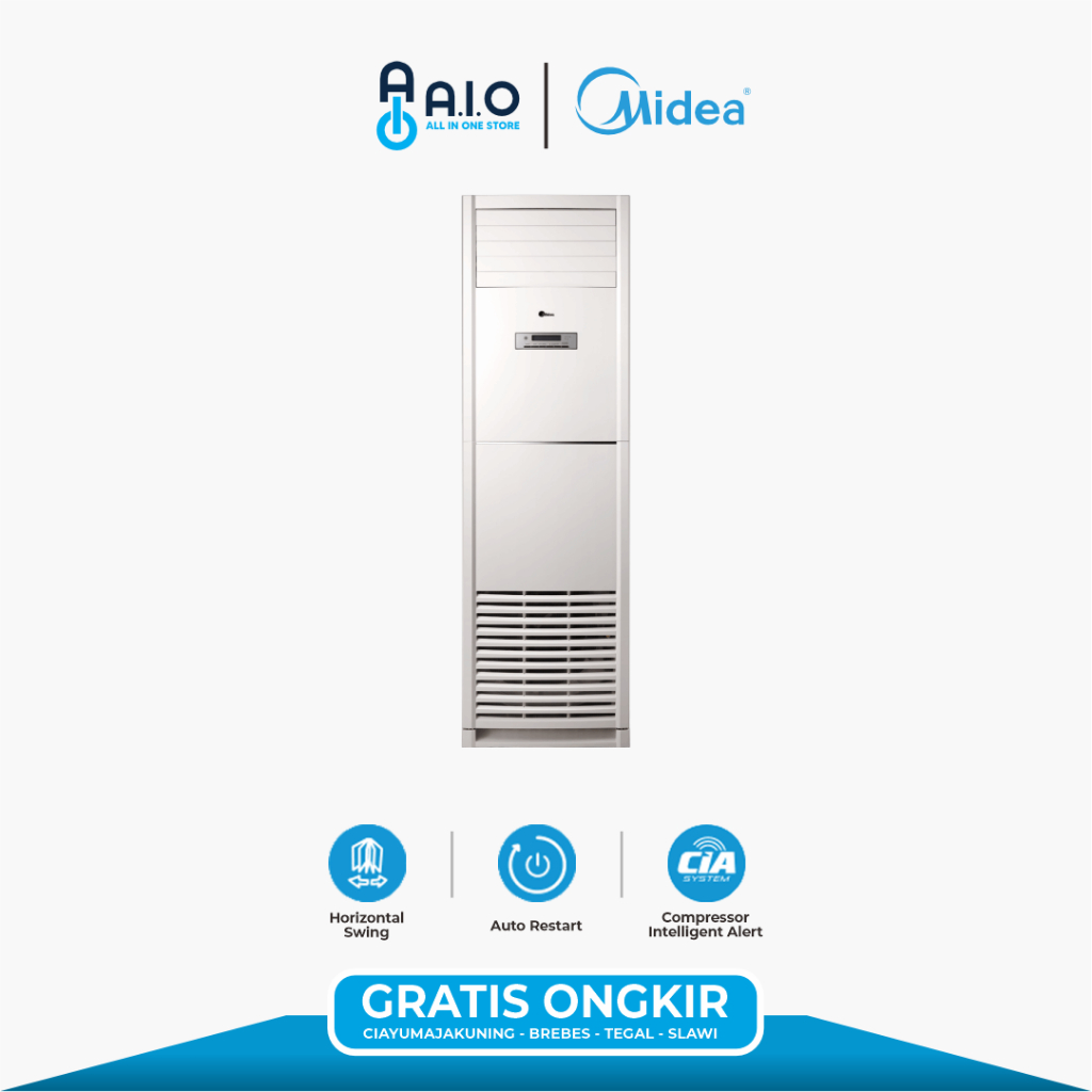MIDEA - AC FLOOR STANDING 5 PK - MFGB2-48CRN1 PROMO GRATIS ONGKIR