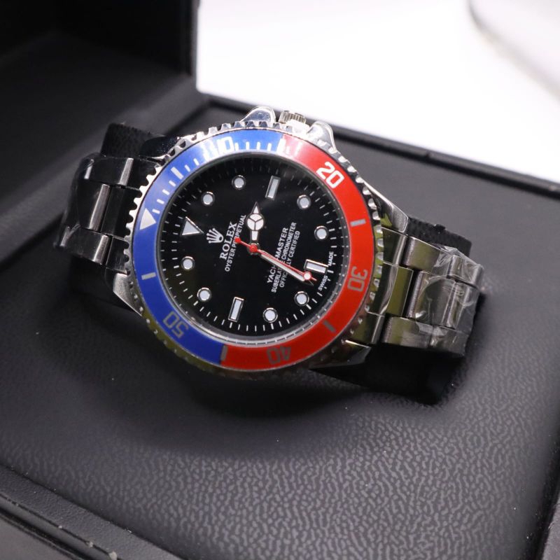 Jam Tangan Pria Rantai Rolex Tahan Air/Jam Tangan Cowok Murah Terlaris