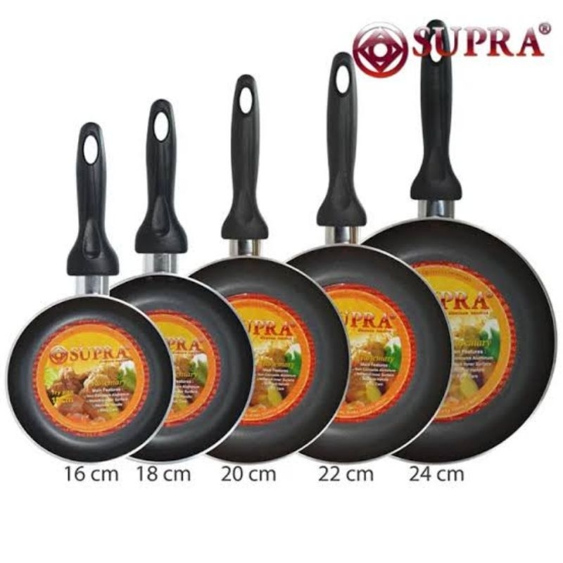 frypan teflon supra original / frypan teflon 16&quot; 18&quot; 20&quot; 22&quot; 24&quot; / wajan teflon anti lengket/ wajan anti lengket / teflon serbaguna / penggorengan serbaguna/ wajan anti lengket