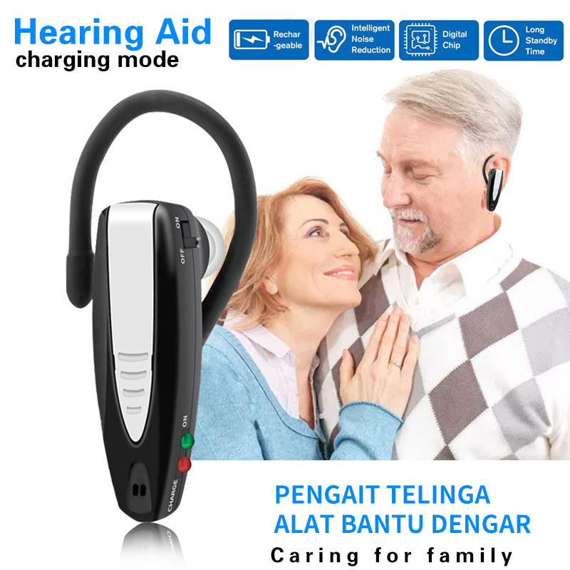 Muat ulang Alat Bantu Dengar Earphone Alat Dengar Telinga-Alat Bantu Dengar Orang Tua