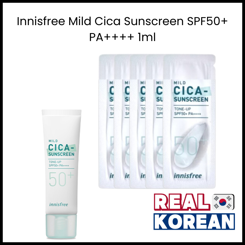 Innisfree Mild Cica Sunscreen SPF50+ PA++++ 1ml