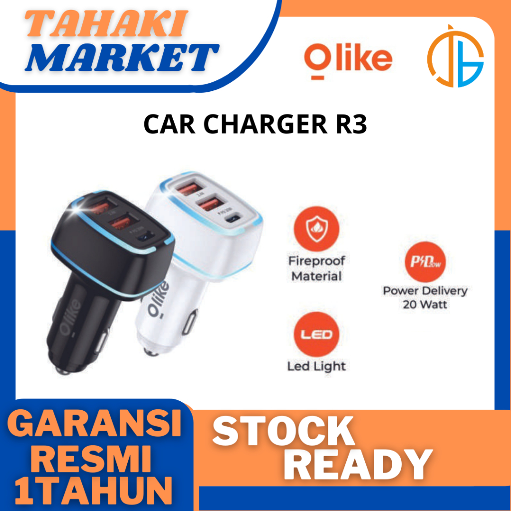 POWER CAR CHARGER OLIKE R3 CHARGER MOBIL CAS HP SMARTPHONE MURAH KENCANG