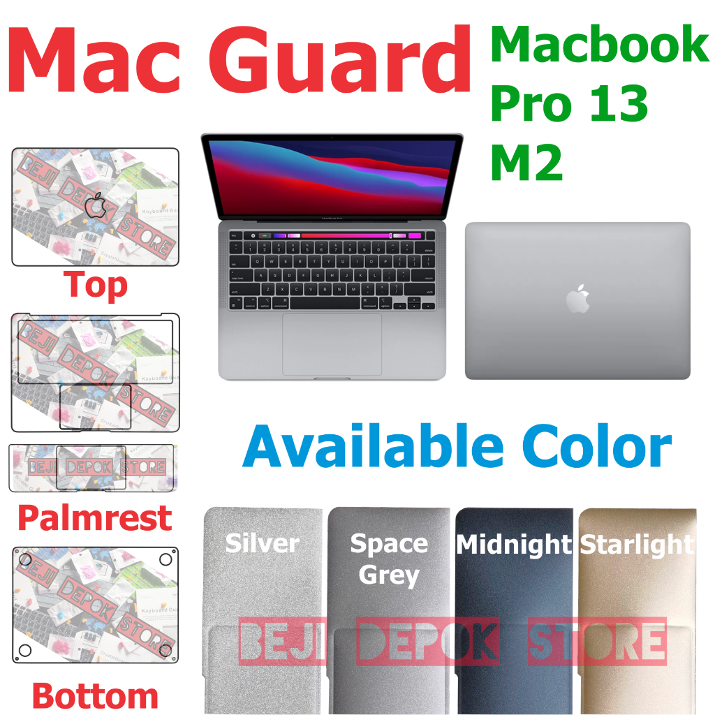 Macbook Pro 13 M2 A2338 Skin Protector Palmrest Palmguard Macguard