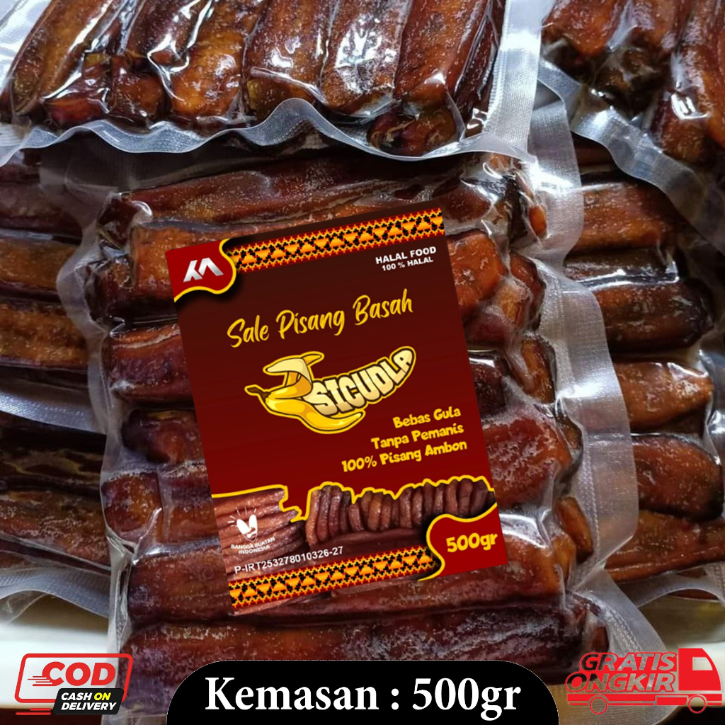 

【PROMO】SALE PISANG BASAH 500gr [pisang ambon cavendish]