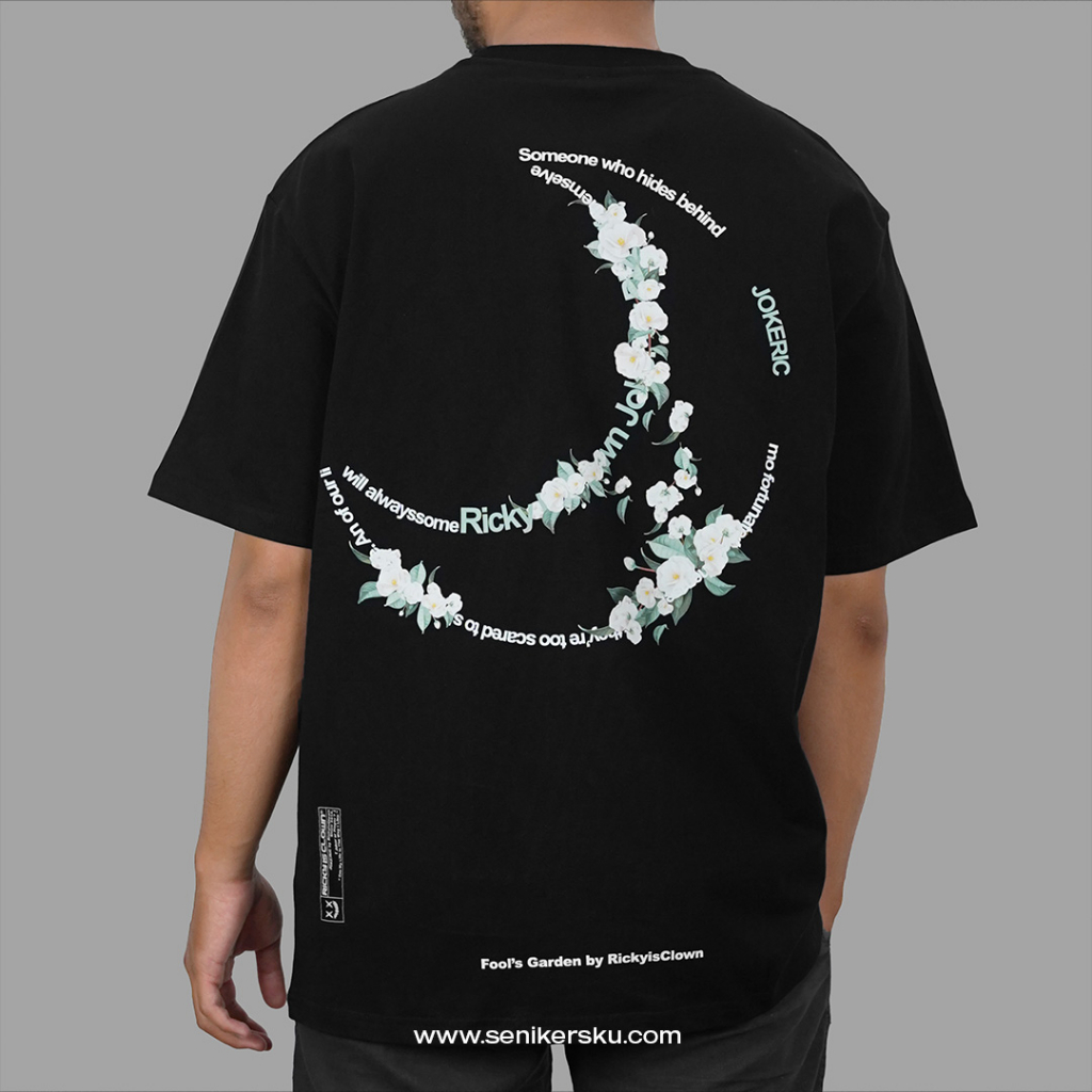 RIC Ricky Is Clown Fools Half Moon Black Tee