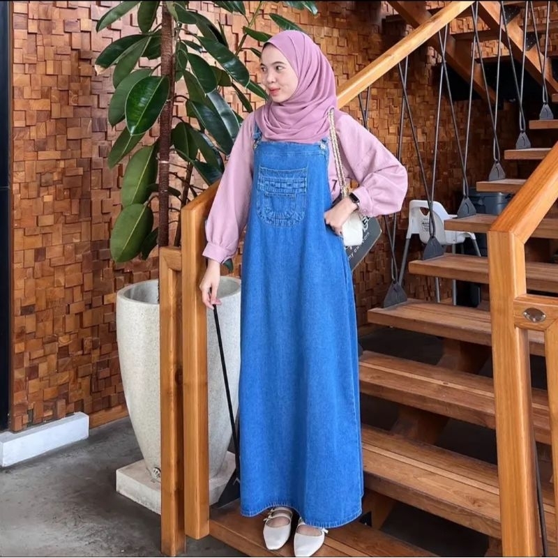 OVERALL (BAJU KODOK) CROCS JEANS SIZE STANDAR SAMPAI JUMBO KEKINIAN
