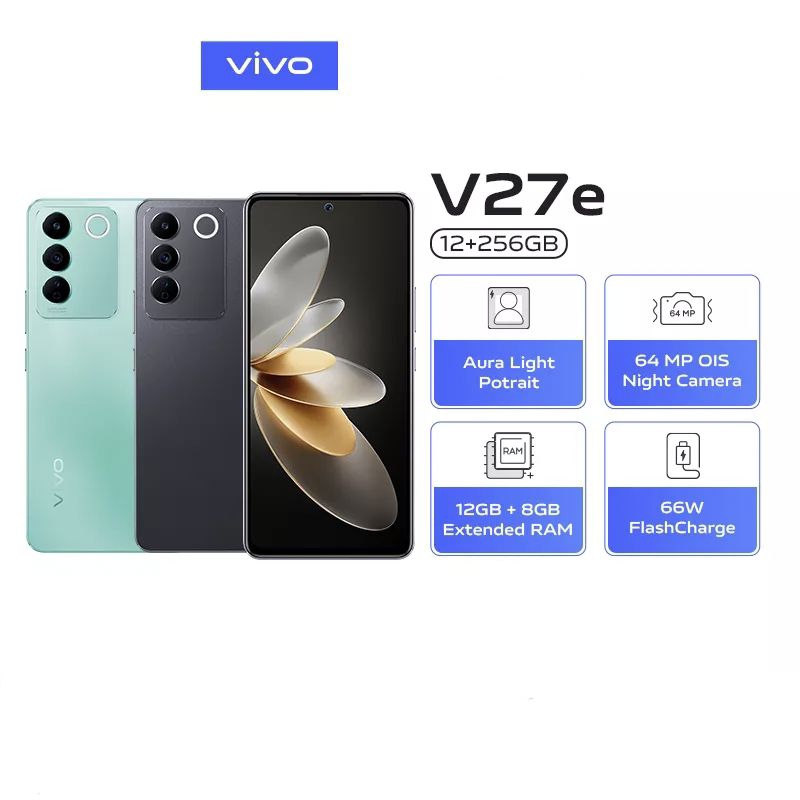 VIVO V27e RAM 12/256GB 4G LTE GARANSI RESMI