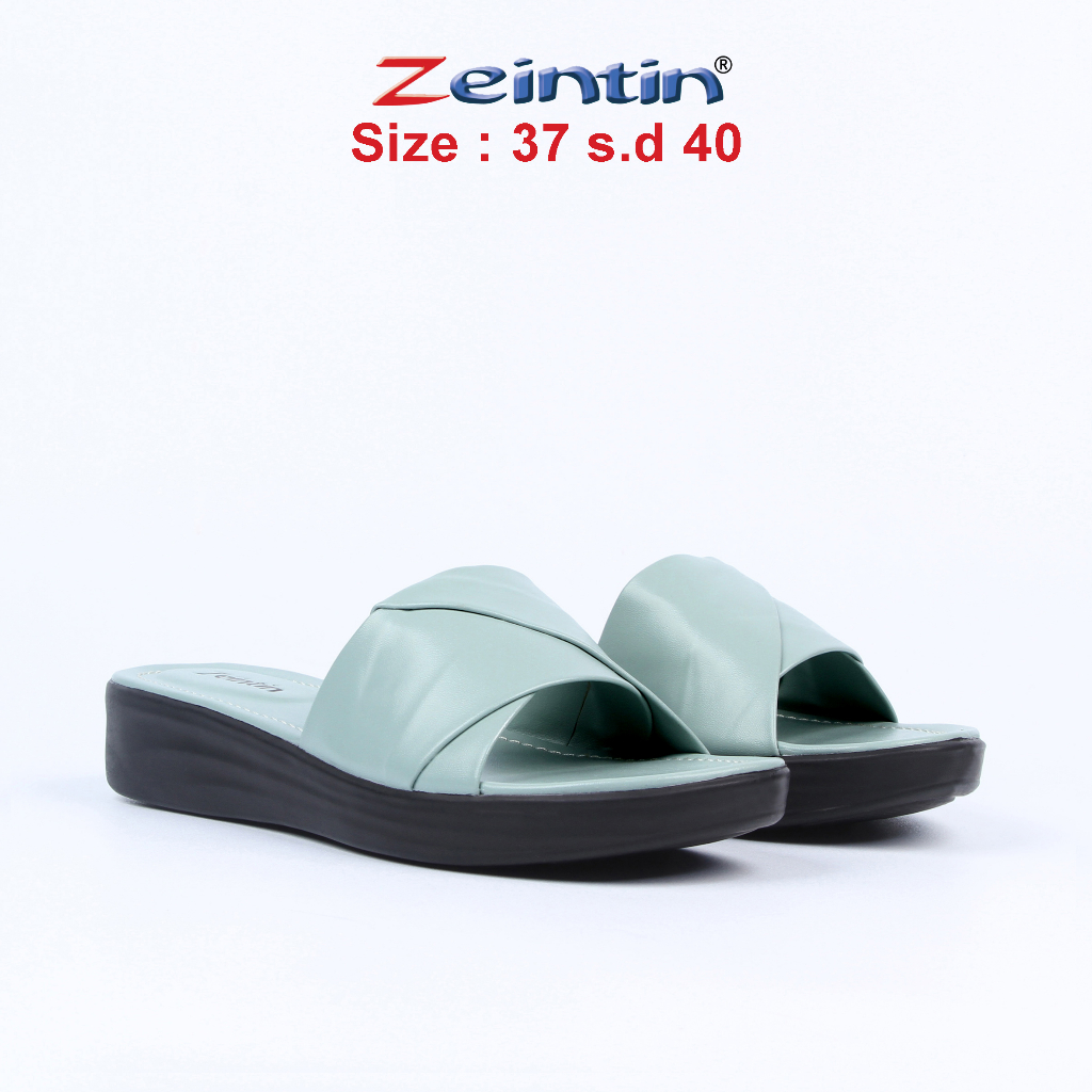 Zeintin - Sandal Wanita Casual Sandal Selop Wanita Kekinian Bahan Kulit Sintetis Premium Original Zeintin HP