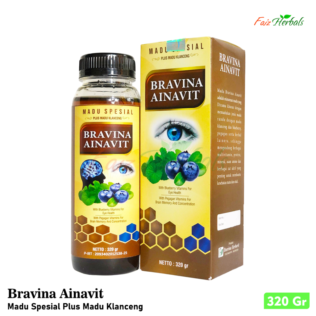 

Madu Special Bravina Ainavit | Membantu Kesehatan Mata dan Otak Berat | 320 Gram
