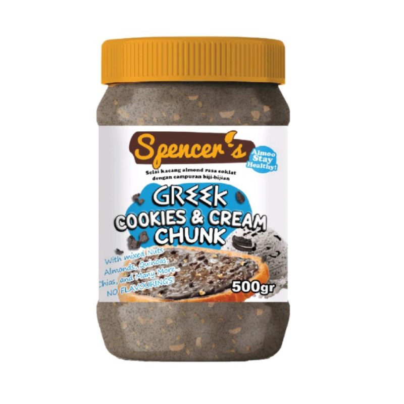 

Spencer's Chia Spread Greek Cookies and Cream Chunk 500 gr