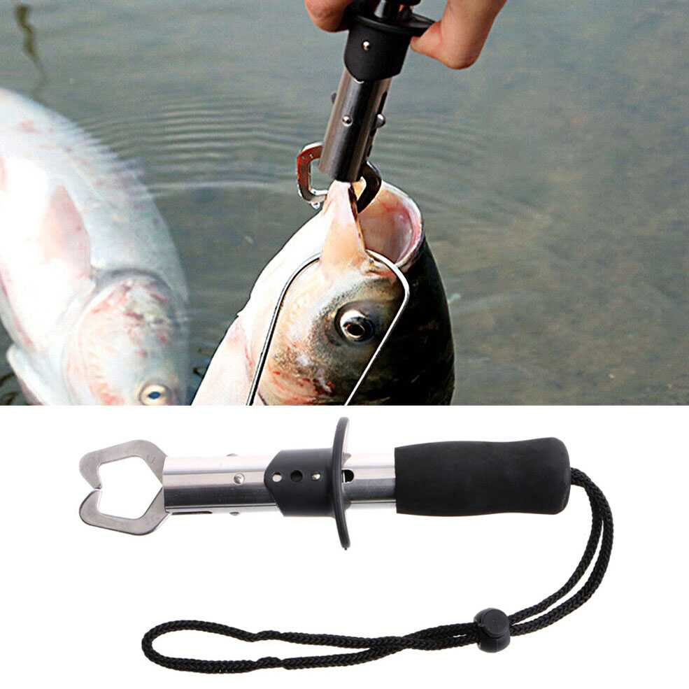 LIP GRIPPER PENJEPIT MULUT IKAN TANG PENJEPIT MULUT IKAN KAIL PANCING STAINLESS STEEL FISHING TOOL