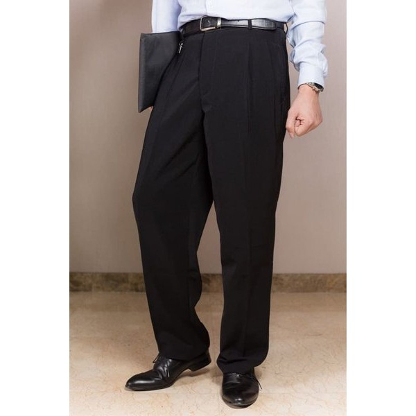celana bahan pria celana kerja pria celana formal pria reguler tidak slim fit celana panjang kain pr