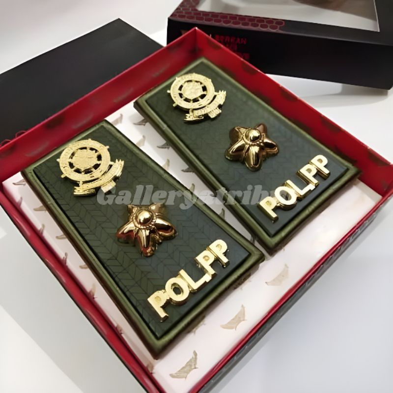 pangkat PDH Satpol-PP 3D pangkat pol PP Lis bordir