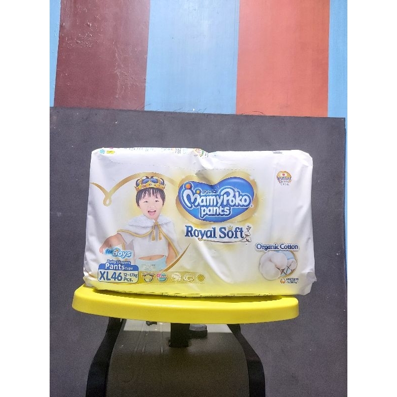 MamyPoko Royal Soft XL46 Boys Popok Celana MamyPoko Royal Soft Boys