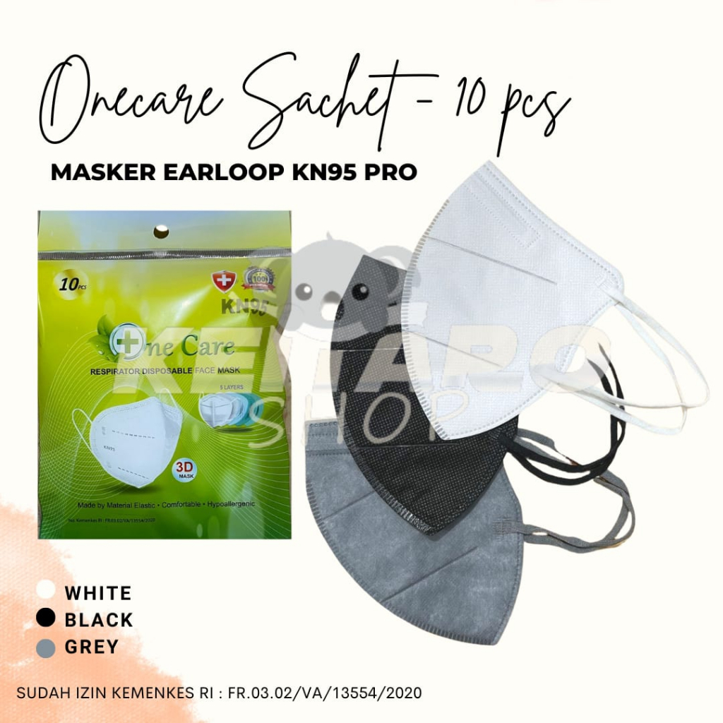 MASKER KN95 PRO PREMIUM FASHION FACEMASK KEMENKES MASKER KN 95 PRO