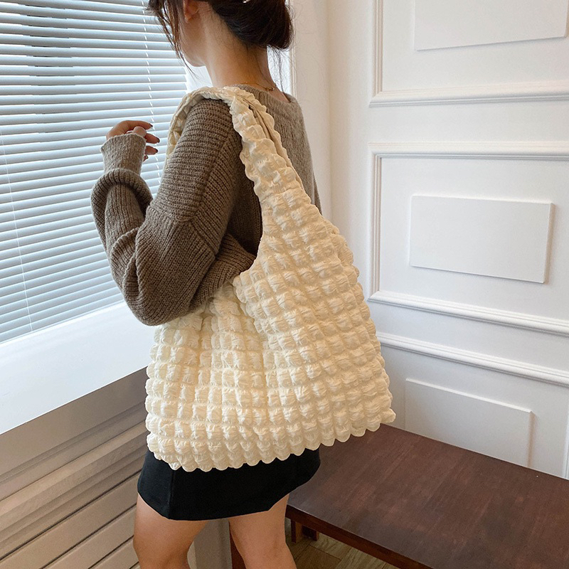 [LITTLE DAISY] AUBRIE PUFFY TOTE BAG / TAS KULIAH TRAVEL GAYA KOREA / TOTE BAG FASHION IMPORT TAS WANITA TRAVEL SEKOLAH EMPUK