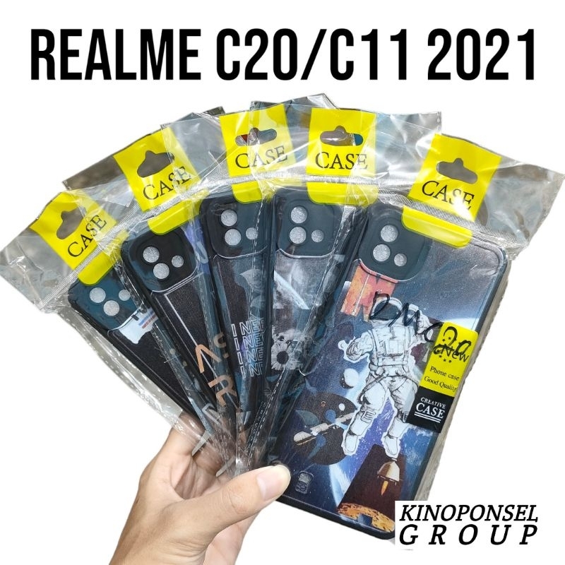CASE HP REALME C20 C11 2021 | Case Motif Karakter Warna Premium Bahan Tebal Pelindung Kamera Silikon