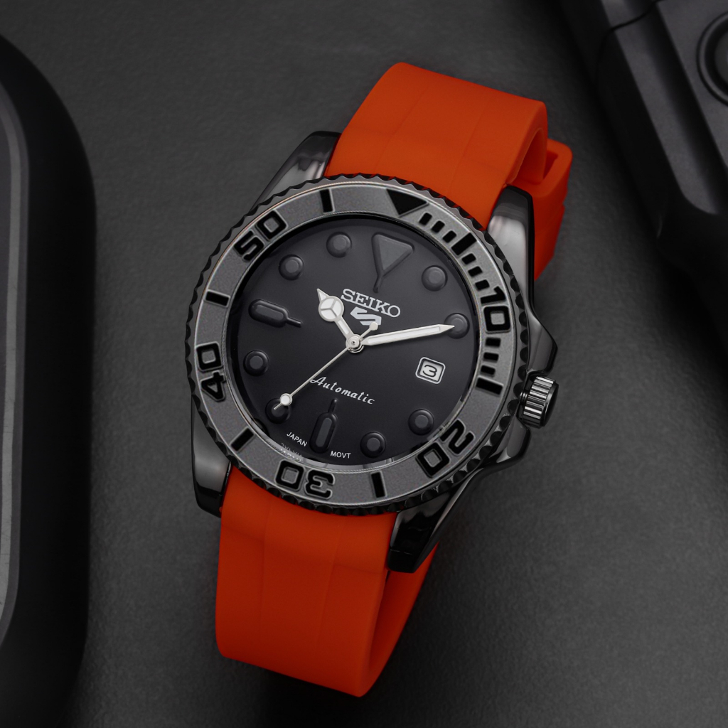 Jam Tangan Sporty Pria / Cowok Seiko Analog Rubber Series