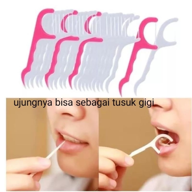 Benang Gigi / Dental Floss / Pembersih Gigi / Tusuk Gigi / Pembersih Sela Gigi Higienis