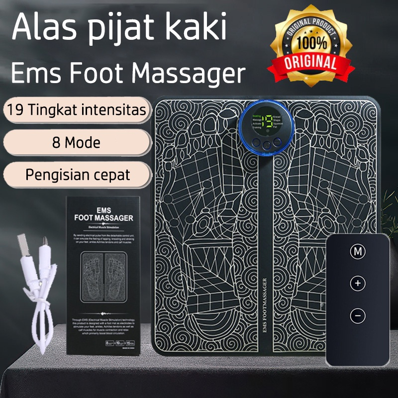 Alat Pijat Kaki Ems Foot Massager Terapi Akupunktur Meningkatkan Sirkulasi Darah Meredakan Sakit