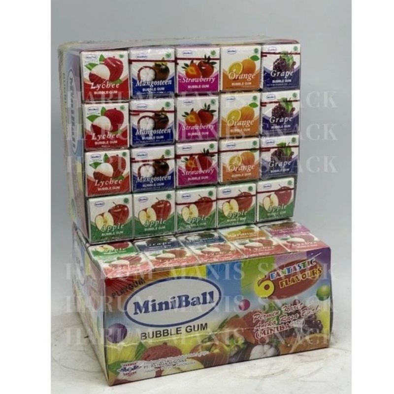 

Permen Jadul Miniball Buble Gum Playgum Aneka Rasa Buah Eceran 20 pcs