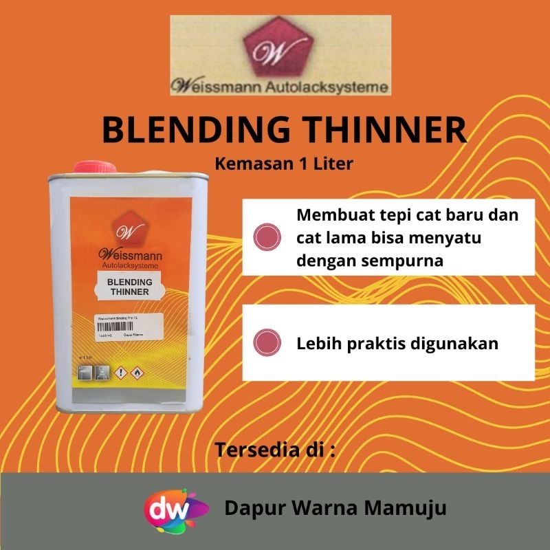 [Sulsel-Sulbar] Weissmann Autolacksysteme Blending Thinner (Thinner Blending Weissmann) 1 Liter