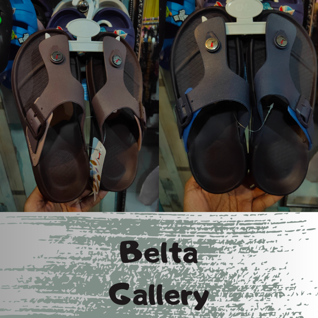 Belta Gallery Sandal Karet Casual Unisex Bahan Karet Kekinian Trendy