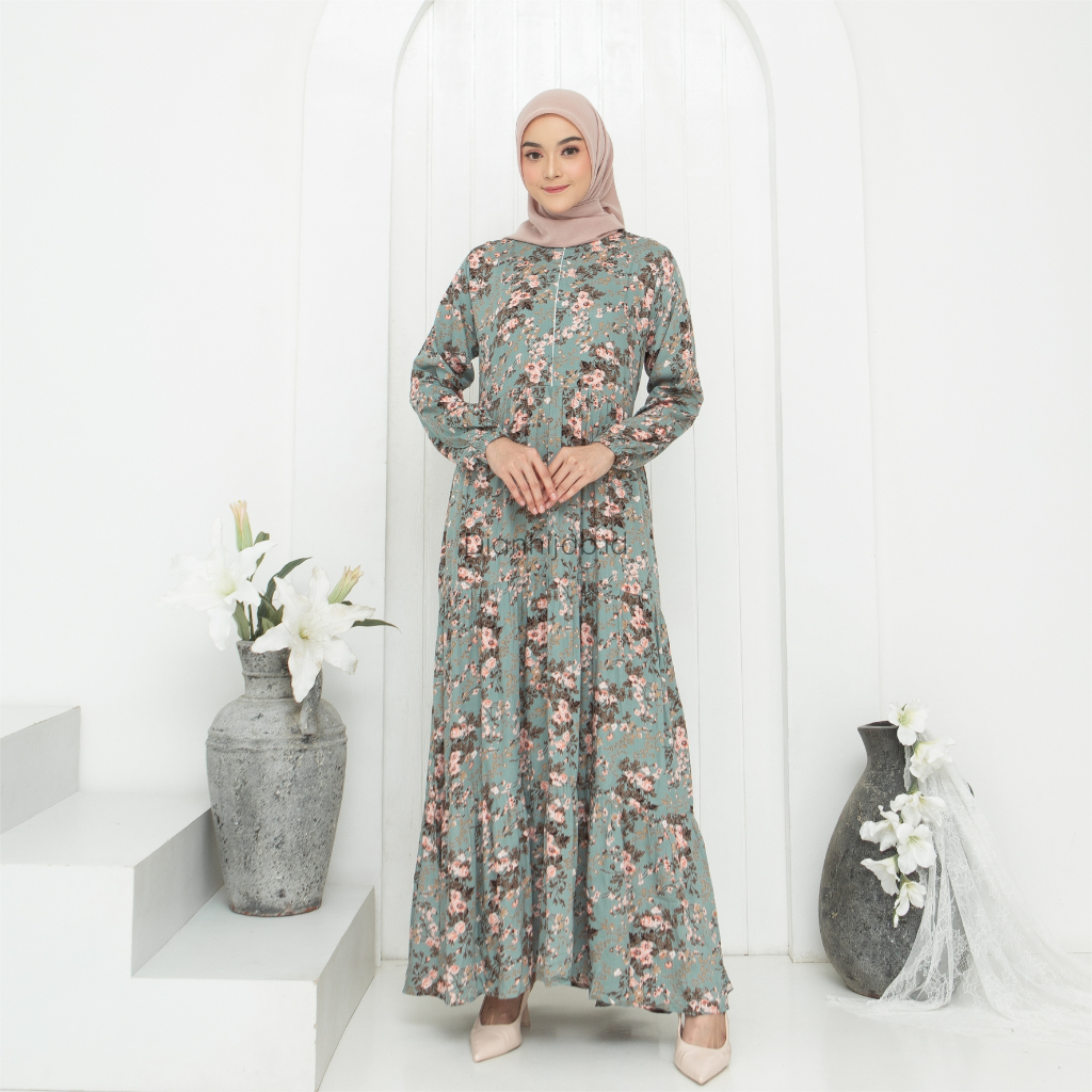 Gamis Dewasa Homey Dress Dahlia By Dianhijab.id - Bahan Rayon Viscose Premium Gamis Dewasa Luxury Gamis Pengajian Adem Nyaman Dipakai - Bisa COD