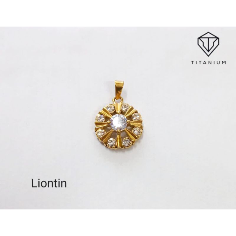 ( SIAP KIRIM ) LIONTIN TITANIUM MEWAH BAGUS STAINLESS STEEL FASHION PRIA WANITA E