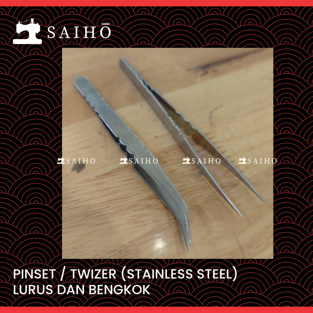 Pinset / Pingset / Twizer Benang Stainless Steel