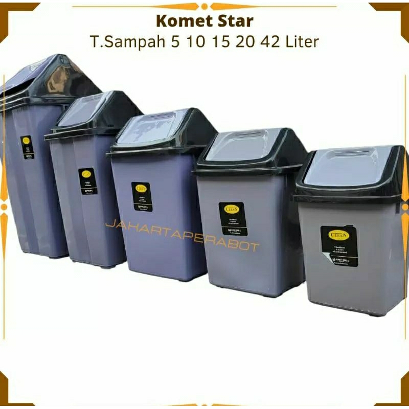 [ ⭐FREE ONGKIR⭐ ] Tempat tong sampah tutup goyang plastik 5/10/15/20/25/45 liter tebal berkualitas DX