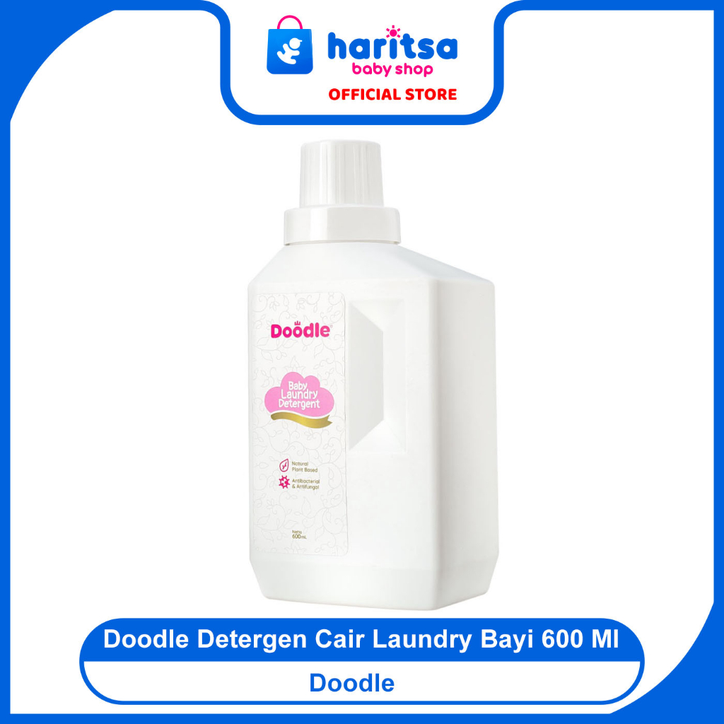 Doodle Detergen Cair Laundry Bayi 600 Ml Natural Plant Based