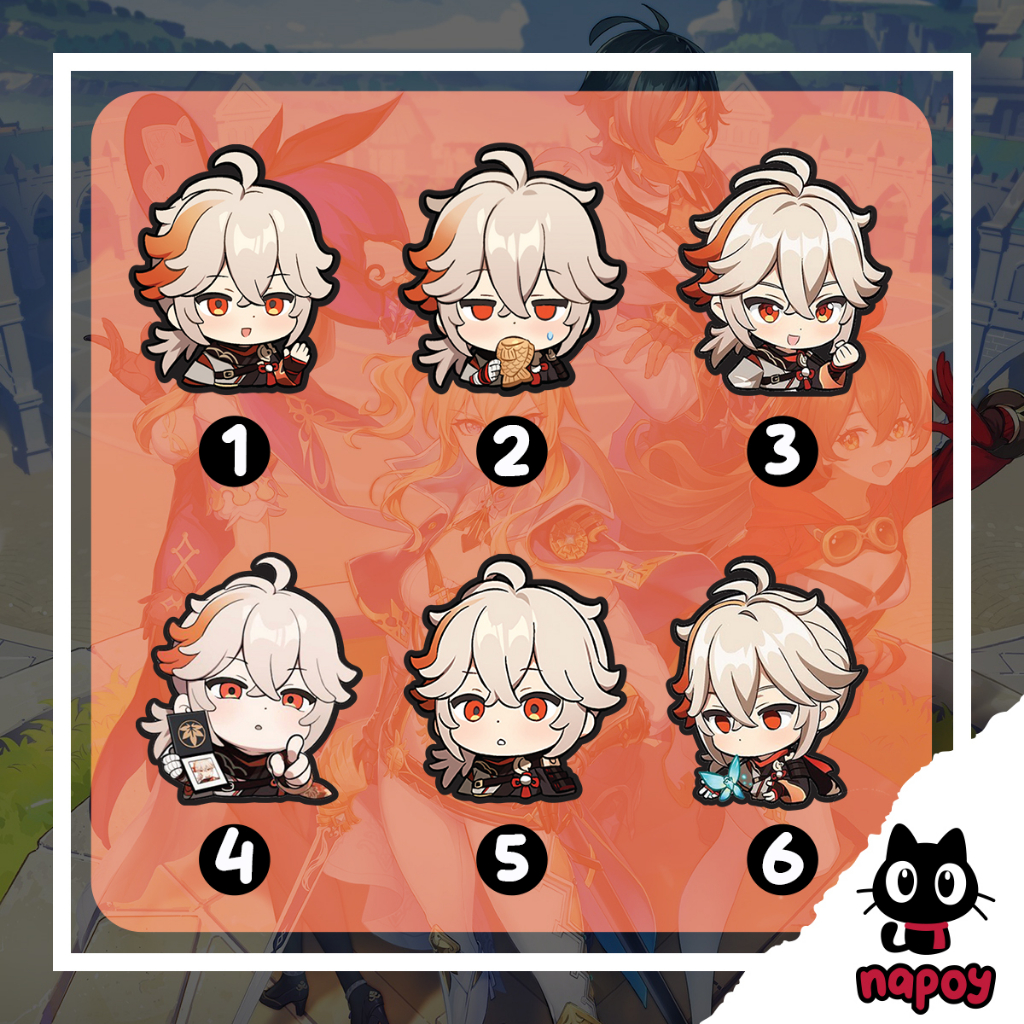 Sticker Vinyl Game Anime Kazuha Genshin Impact