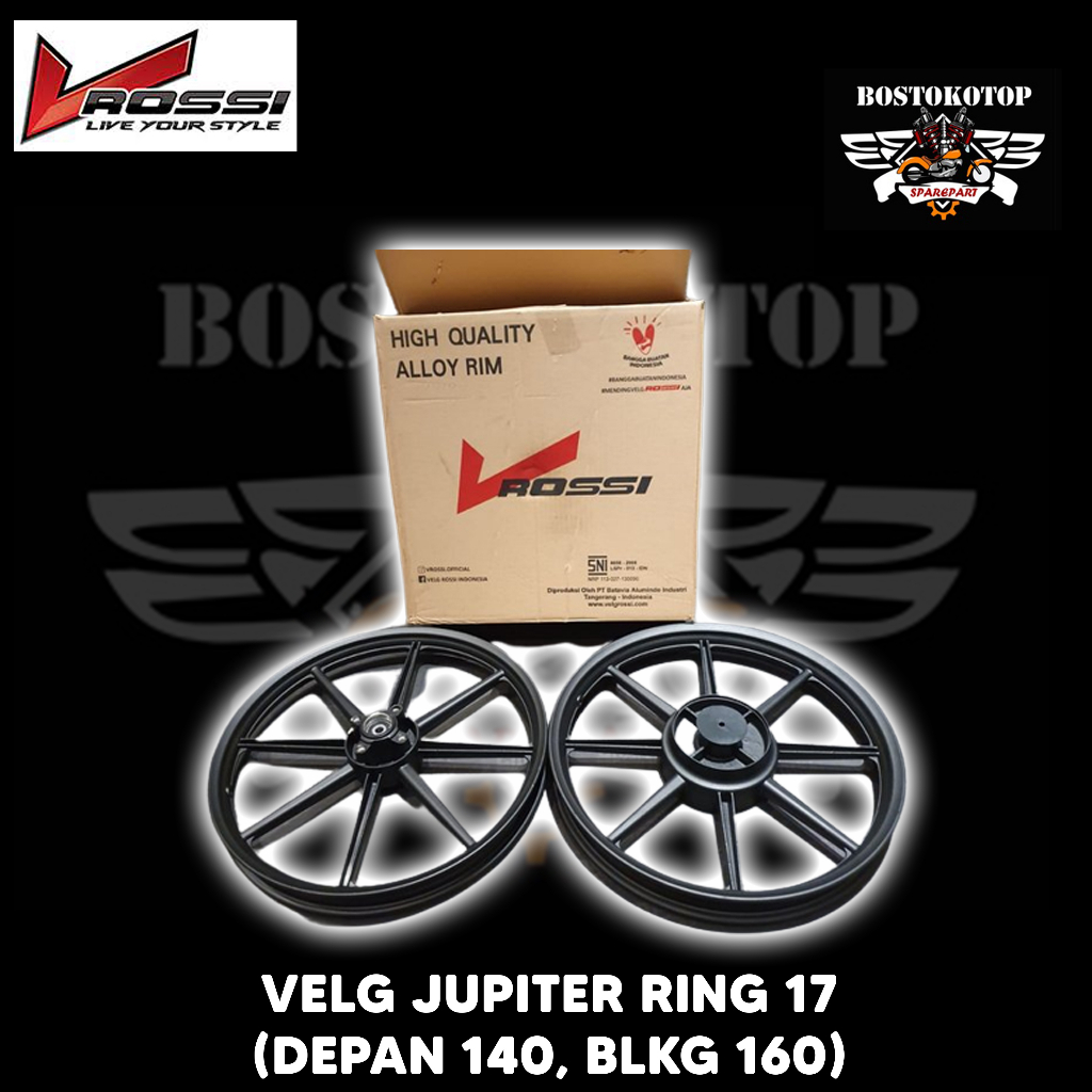 Velg Pelg Vrossi Merk V Rossi SRLZ Legenda 110 Jupiter Jupi Z Fizr Vega Palang 8 Ring 17 Model Swan 